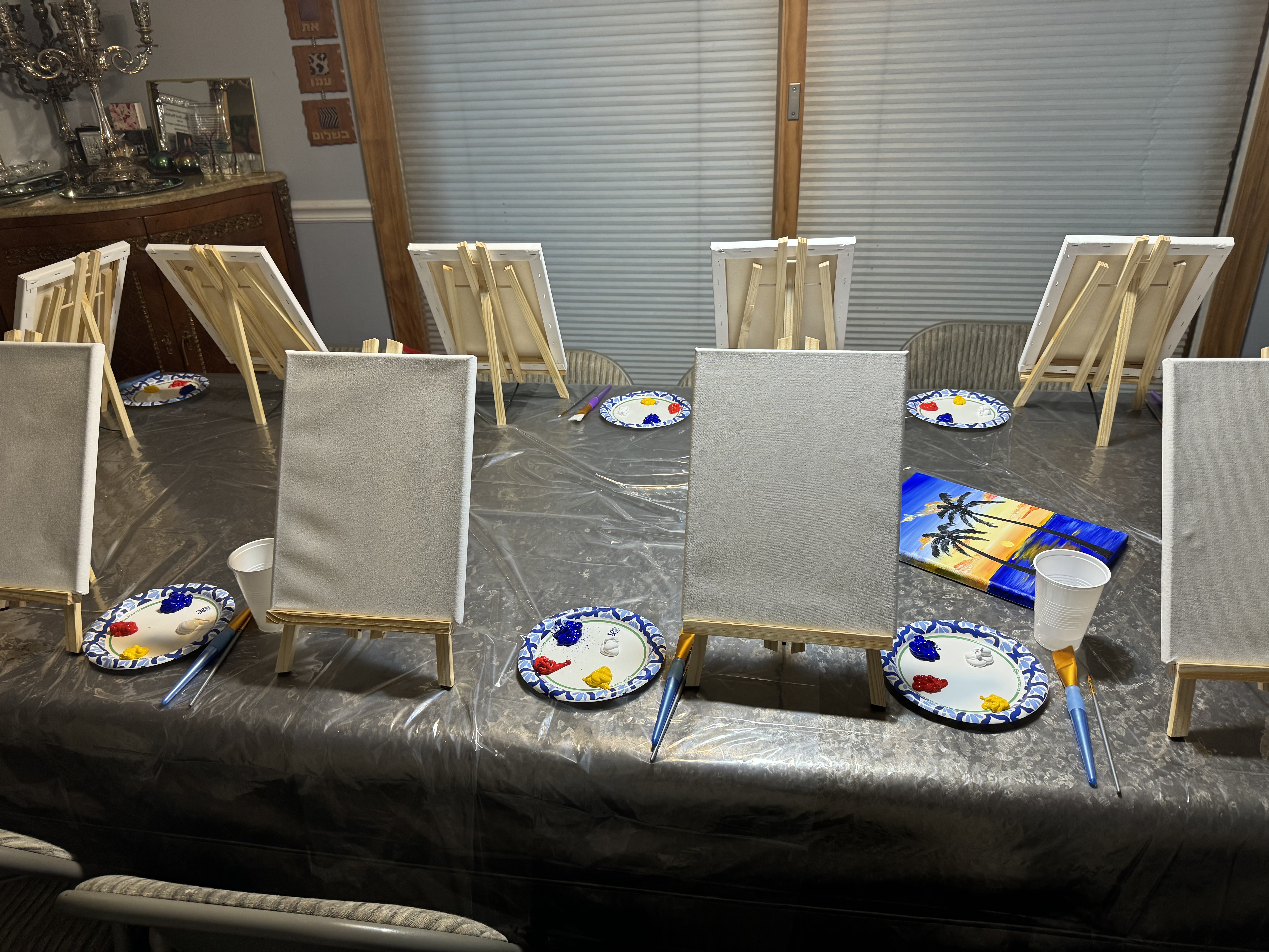 Paint party setup