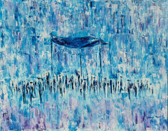Blue wash